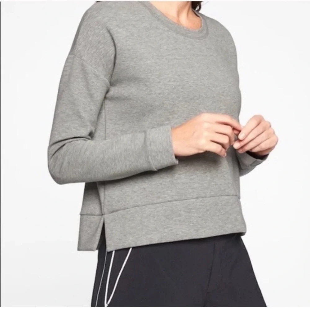Athleta pullover Gray Crewneck Sweatshirt size small - Picture 1 of 10